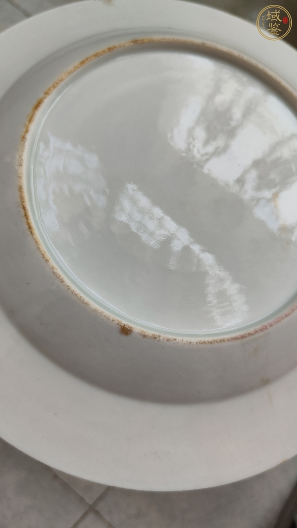 古玩陶瓷大雞圖粉彩盤真品鑒賞圖