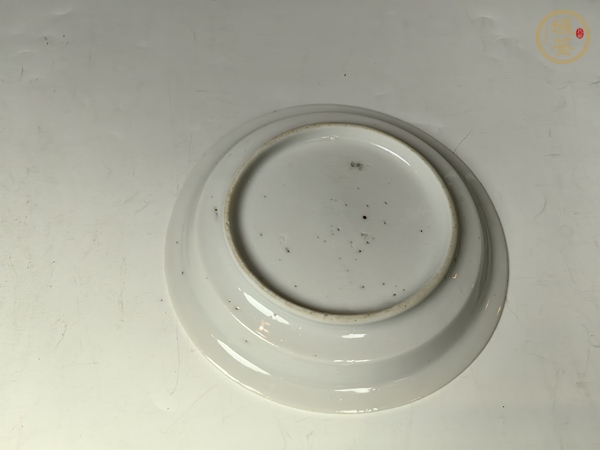 古玩陶瓷明末清初德化窯暗刻龍紋文房折沿洗真品鑒賞圖