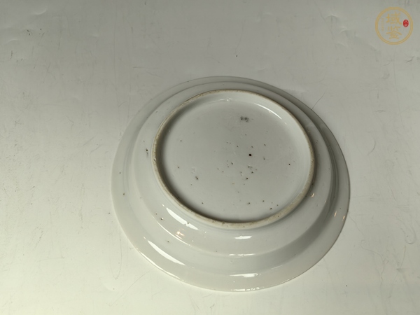 古玩陶瓷明末清初德化窯暗刻龍紋文房折沿洗真品鑒賞圖