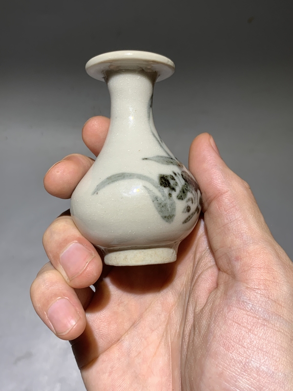 古玩陶瓷【清早】青花花卉紋玉壺春瓶【有瓶中皇后的美稱】拍賣，當前價格0元