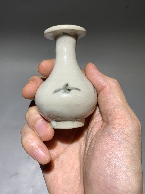 古玩陶瓷【清早】青花花卉紋玉壺春瓶【有瓶中皇后的美稱】拍賣，當前價格0元