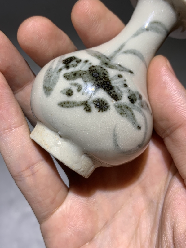 古玩陶瓷【清早】青花花卉紋玉壺春瓶【有瓶中皇后的美稱】拍賣，當前價格0元