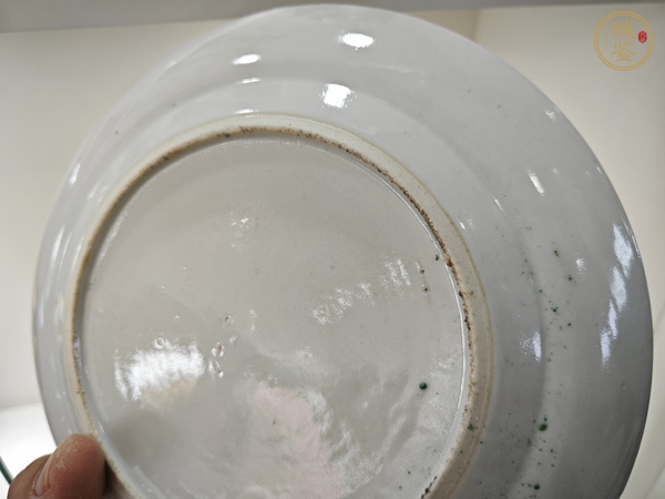 古玩陶瓷咸豐細路廣彩盤真品鑒賞圖