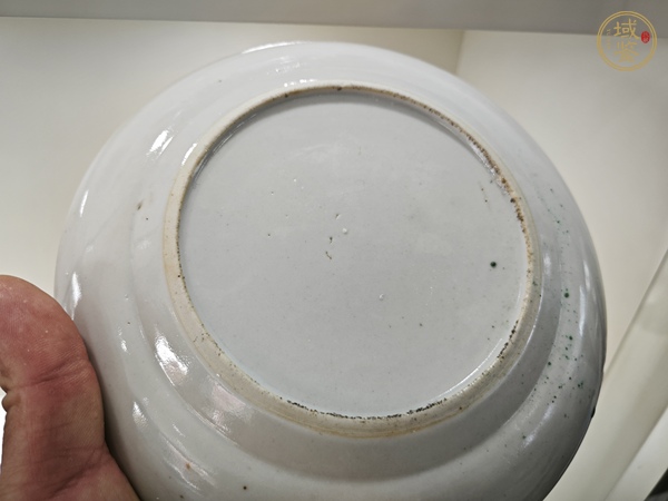 古玩陶瓷咸豐細路廣彩盤真品鑒賞圖