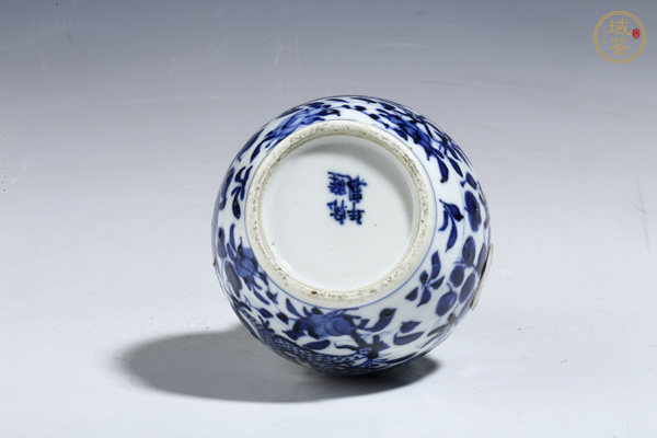 古玩陶瓷清晚·青花龍穿花紋葫蘆瓶真品鑒賞圖