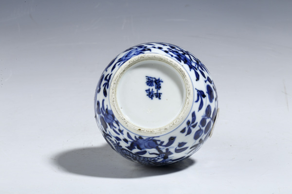 古玩陶瓷清晚·青花龍穿花紋葫蘆瓶拍賣，當前價格1728元