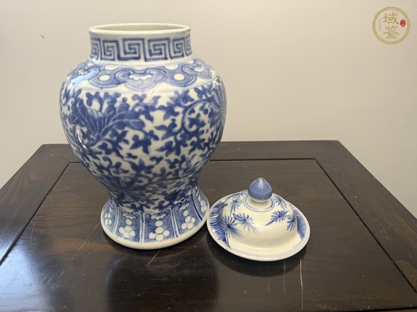 古玩陶瓷青花將軍罐真品鑒賞圖