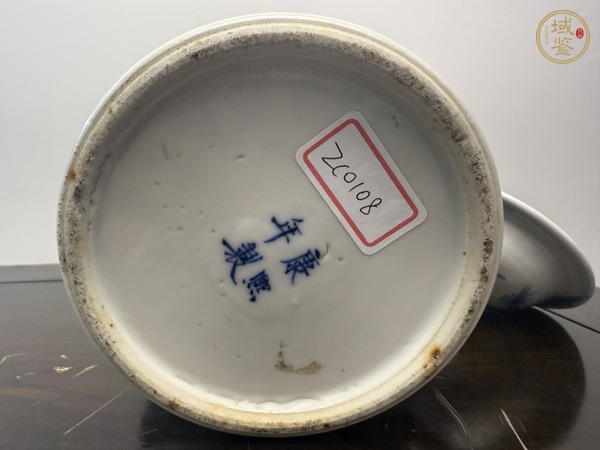 古玩陶瓷青花將軍罐真品鑒賞圖