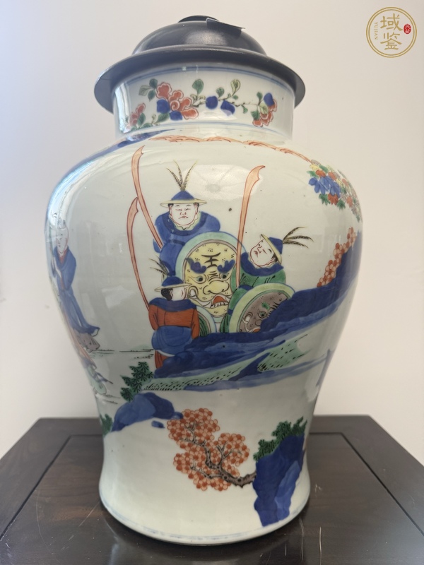 古玩青花五彩將軍罐真品鑒賞圖