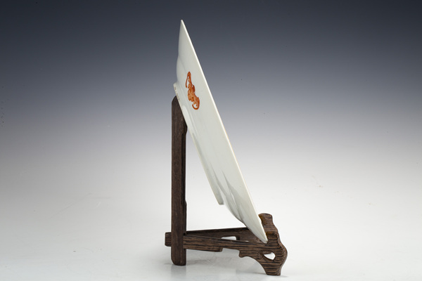 古玩陶瓷民國(guó)·黃地粉彩開(kāi)窗萬(wàn)壽無(wú)疆紋盤拍賣，當(dāng)前價(jià)格1128元