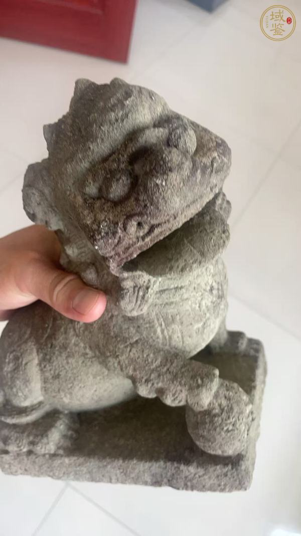 古玩雜項石獅子真品鑒賞圖
