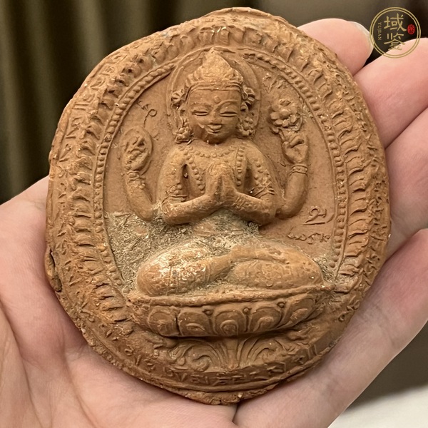 古玩擦擦佛塑像真品鑒賞圖