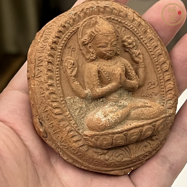 古玩陶瓷擦擦佛塑像真品鑒賞圖