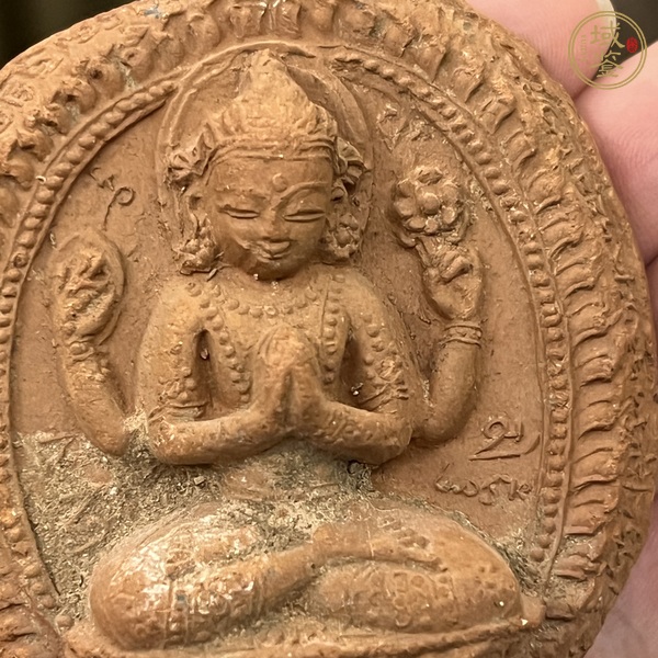 古玩陶瓷擦擦佛塑像真品鑒賞圖
