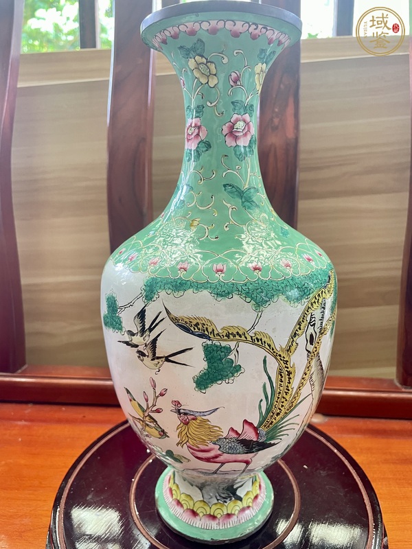 古玩雜項琺瑯彩觀音瓶真品鑒賞圖