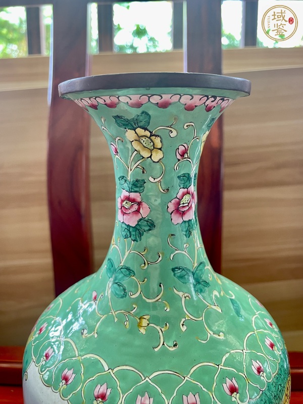古玩雜項琺瑯彩觀音瓶真品鑒賞圖