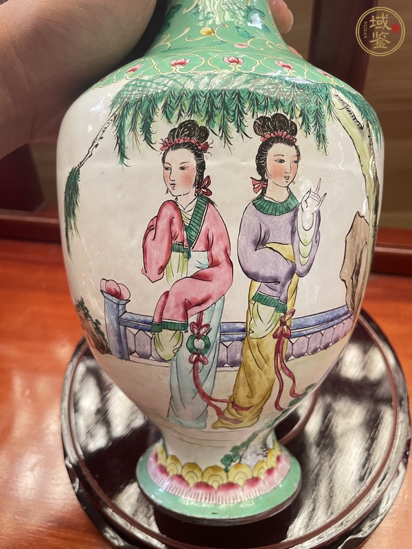 古玩雜項琺瑯彩觀音瓶真品鑒賞圖