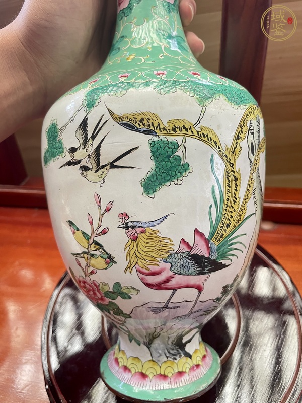 古玩雜項琺瑯彩觀音瓶真品鑒賞圖