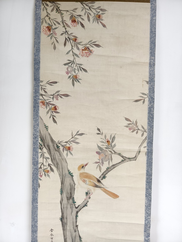 古玩字畫南湖(日本)花鳥拍賣,當前價格1000元