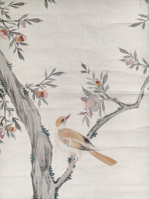古玩字畫南湖(日本)花鳥拍賣,當前價格1000元