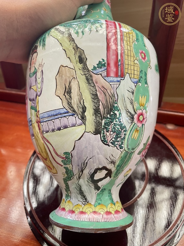 古玩雜項琺瑯彩觀音瓶真品鑒賞圖