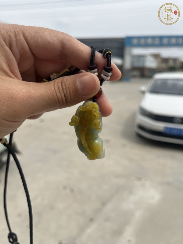 古玩翡翠雕“貔貅”掛件真品鑒賞圖