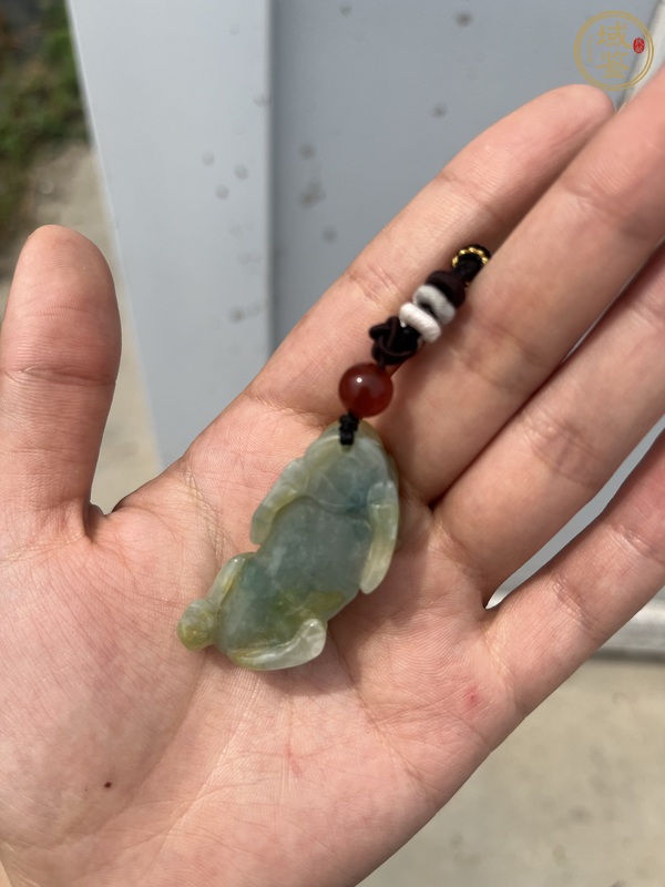 古玩玉器翡翠雕“貔貅”掛件真品鑒賞圖