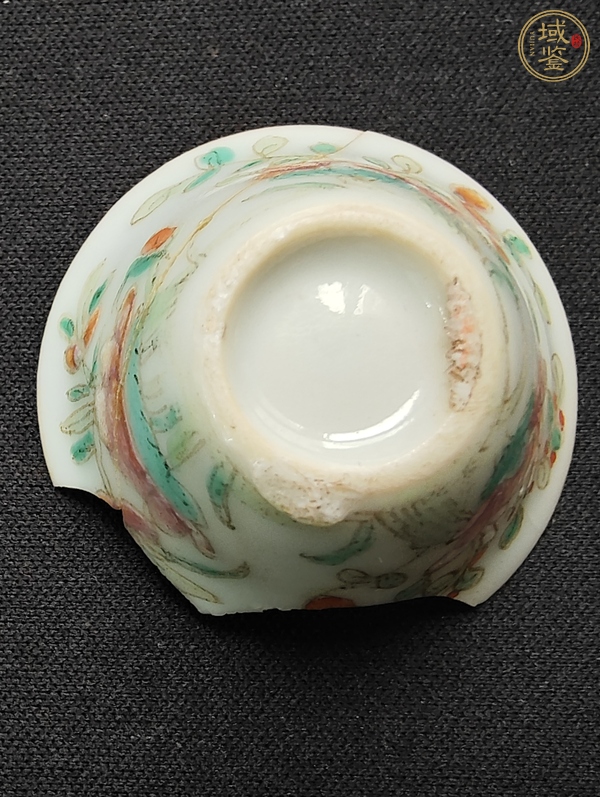 古玩陶瓷粉彩花卉紋杯真品鑒賞圖