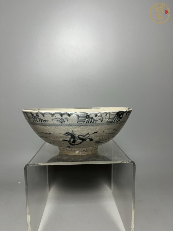 古玩陶瓷青花天馬紋茶碗真品鑒賞圖