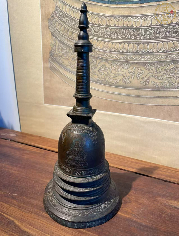 古玩銅器銅舍利塔真品鑒賞圖