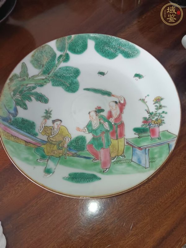 古玩嬰戲紋高足盤真品鑒賞圖