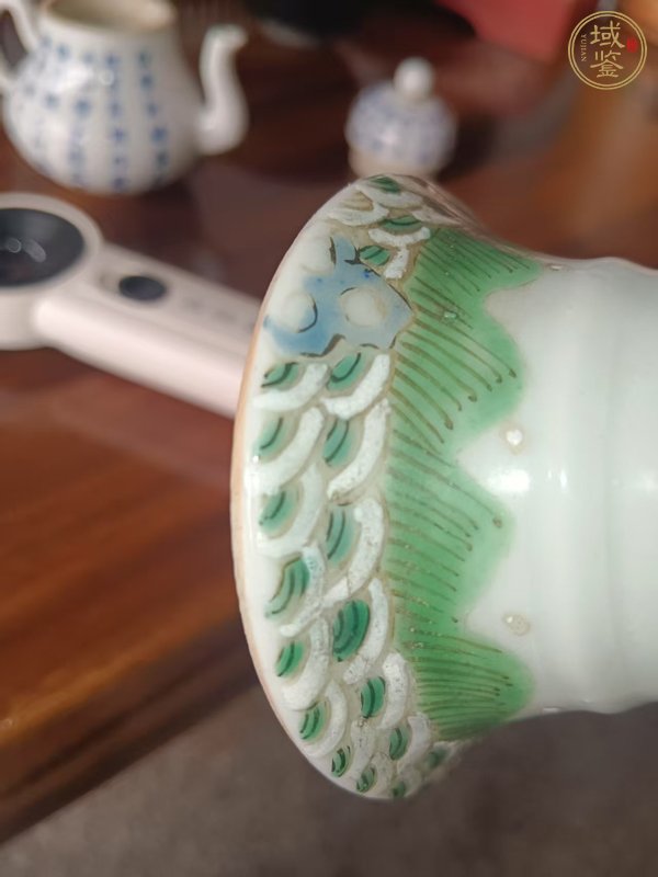古玩陶瓷嬰戲紋高足盤真品鑒賞圖