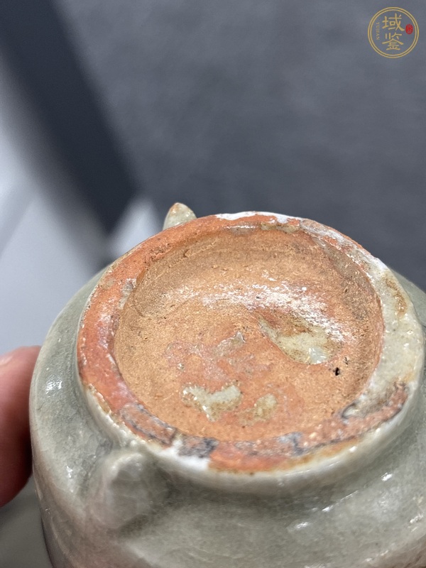 古玩陶瓷青釉八卦紋三足香爐真品鑒賞圖