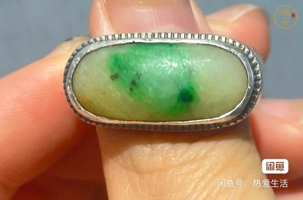 古玩翡翠戒指面真品鑒賞圖