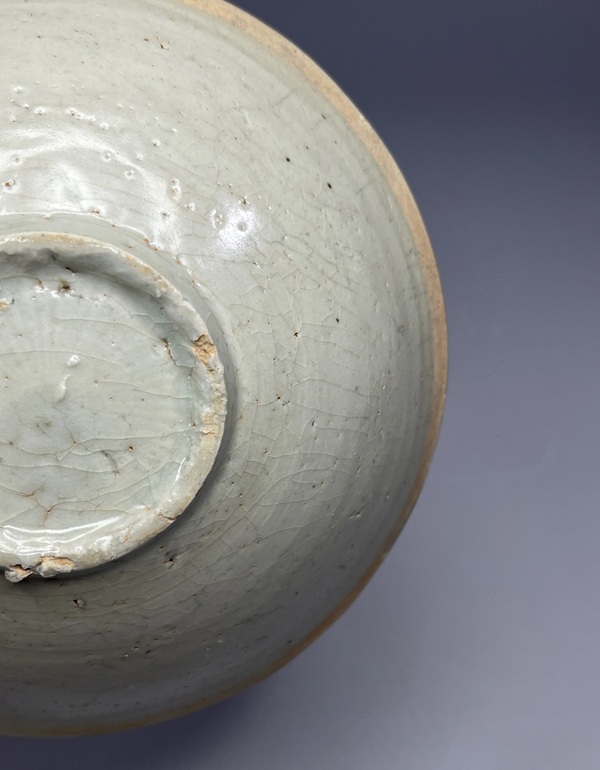 古玩陶瓷景德鎮(zhèn)青白釉芒口盞拍賣，當前價格270元