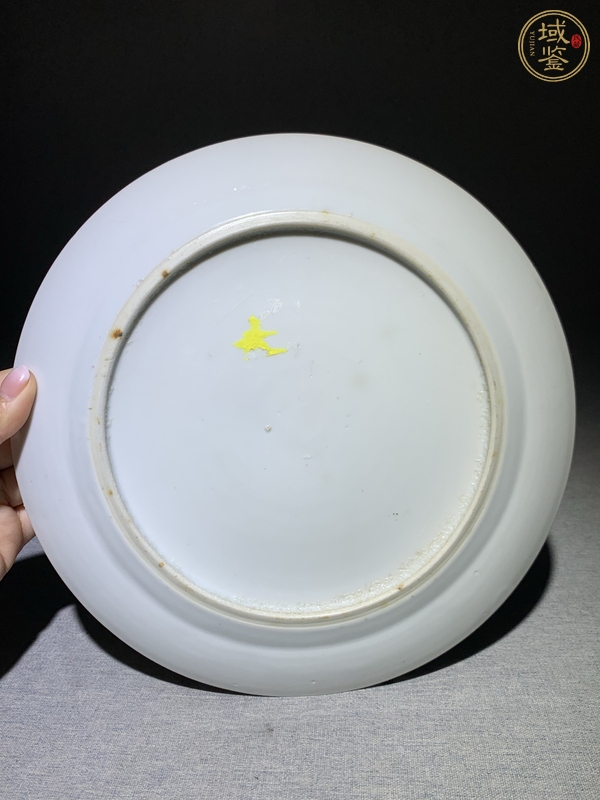 古玩陶瓷晚清青花龍紋盤真品鑒賞圖