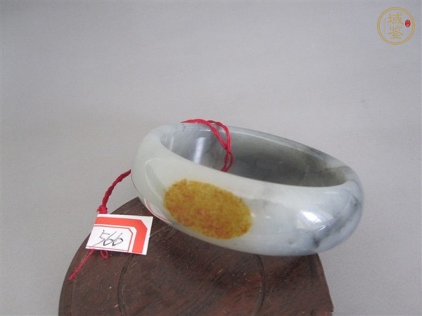 古玩玉器和田玉青花手鐲真品鑒賞圖