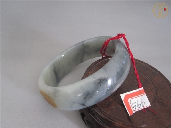 古玩玉器和田玉青花手鐲真品鑒賞圖
