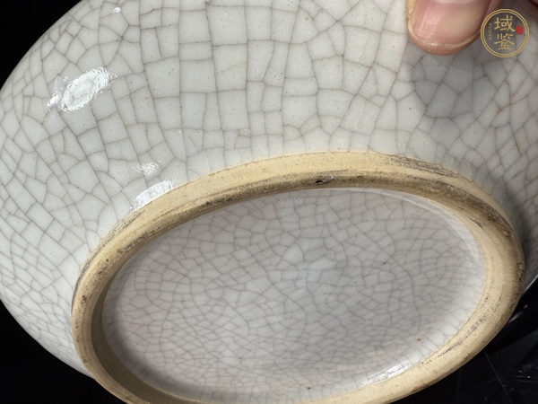 古玩陶瓷哥釉筆洗真品鑒賞圖