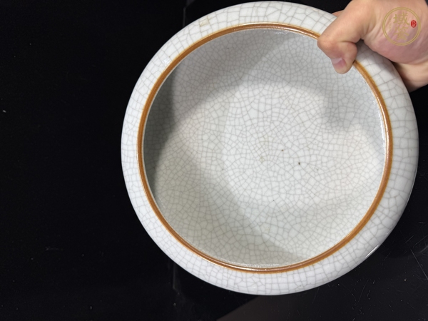 古玩哥釉筆洗真品鑒賞圖