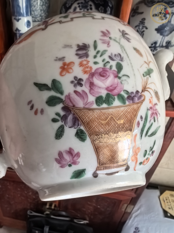 古玩陶瓷廣彩執(zhí)壺真品鑒賞圖