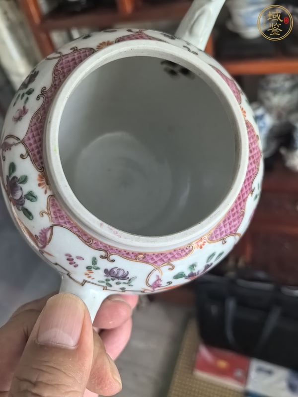 古玩陶瓷廣彩執(zhí)壺真品鑒賞圖