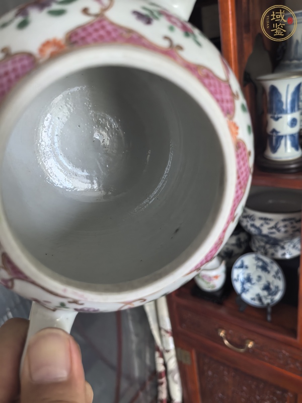 古玩陶瓷廣彩執(zhí)壺真品鑒賞圖