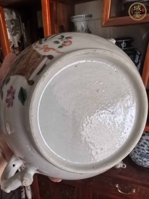 古玩陶瓷廣彩執(zhí)壺真品鑒賞圖