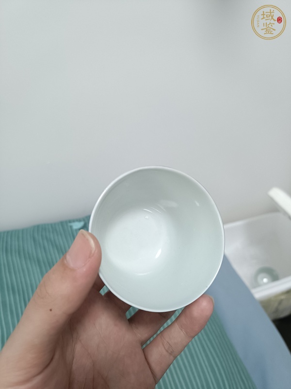 古玩陶瓷三星高照圖青花杯真品鑒賞圖