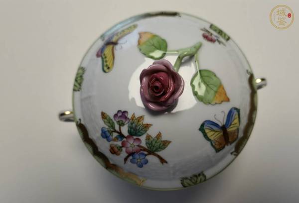 古玩陶瓷彩繪蓋碗真品鑒賞圖