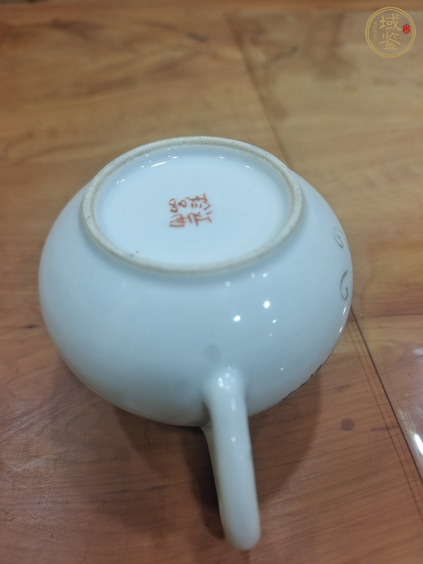 古玩陶瓷民國 新粉彩英雄獨立茶壺真品鑒賞圖