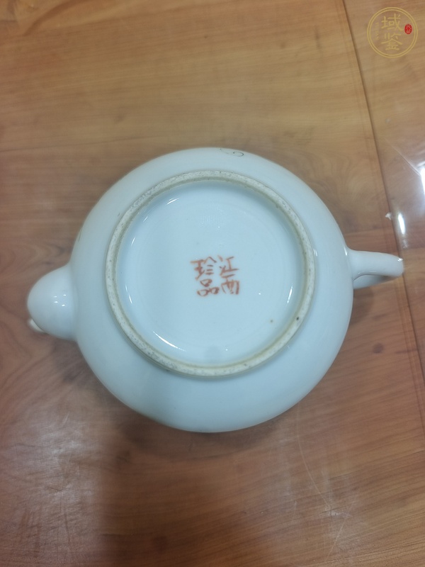古玩陶瓷民國 新粉彩英雄獨立茶壺真品鑒賞圖