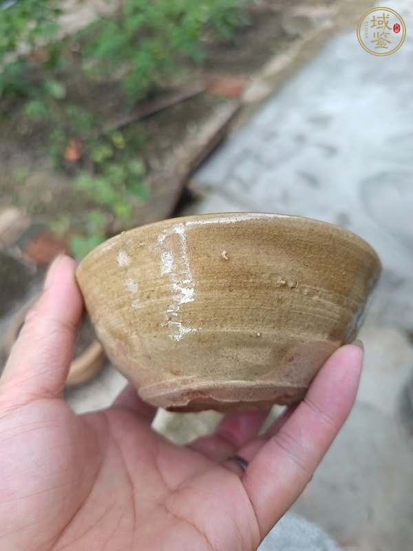 古玩陶瓷青釉茶碗真品鑒賞圖