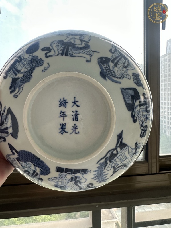 古玩青花八仙人物碗真品鑒賞圖